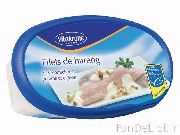 Filets de hareng , prezzo 2,19 &#8364; per 400 g au choix, 1 kg = 5,48 € EUR. ...