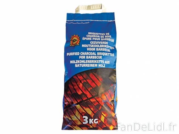 Briquettes de charbon de bois , prezzo 2,99 &#8364; per Le sac de 3 kg, 1 kg ...
