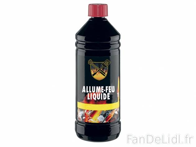 Allume-feu liquide , prezzo 1,99 &#8364; per La bouteille de 1 L 
- Pour bois ...