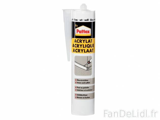 Mastic acrylique blanc , prezzo 1,99 € per L&#039;unité 
- Peut se peindre ...