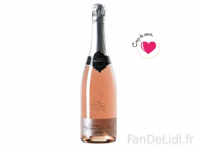 Cœur de Muscat rosé VMQA , prezzo 3,99 &#8364; per 75 cl, 1 L = 5,32 € EUR. ...