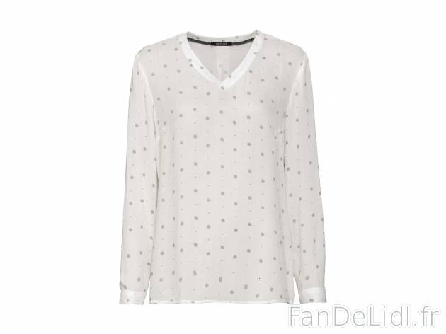 Blouse femme , le prix 6.99 € 
- Ex. 100 % viscose (LENZING™ ECOVERO™)
- ...