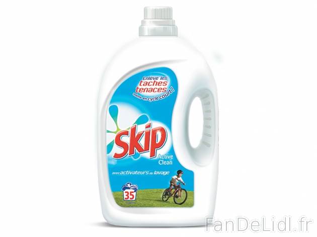Skip Active clean 35 lavages , prezzo 10,48 € per Soit le lot de 2 x 2,625 L, ...