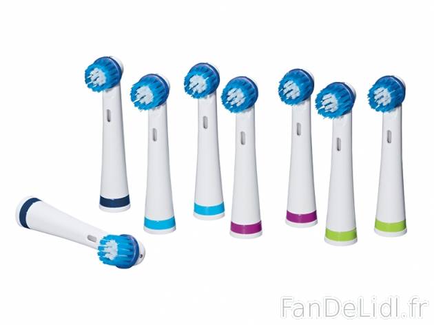 8 têtes de brosse à dents , prezzo 4,99 € per Le set 
- 2 sets de 4 têtes ...