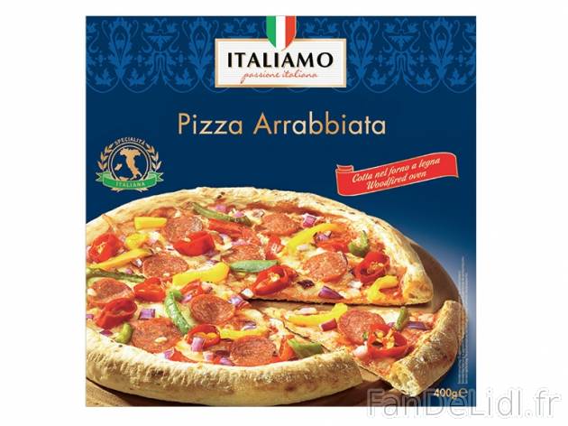 Pizza arrabbiata , prezzo 2,00 &#8364; per 400 g, 1 kg = 5,48 € EUR. 
- Compos&eacute;e ...