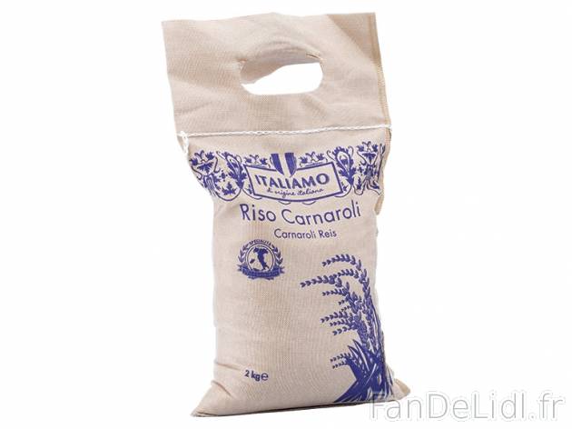 Riz carnaroli , prezzo 3,00 &#8364; per 2 kg, 1 kg = 2,00 € EUR. 
- Consid&eacute;r&eacute; ...