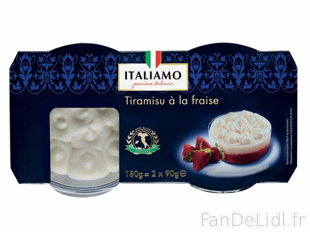 Tiramisu , prezzo 1,00 &#8364; per 2 x 80/90 g au choix, 1 kg = 8,06 € EUR. ...