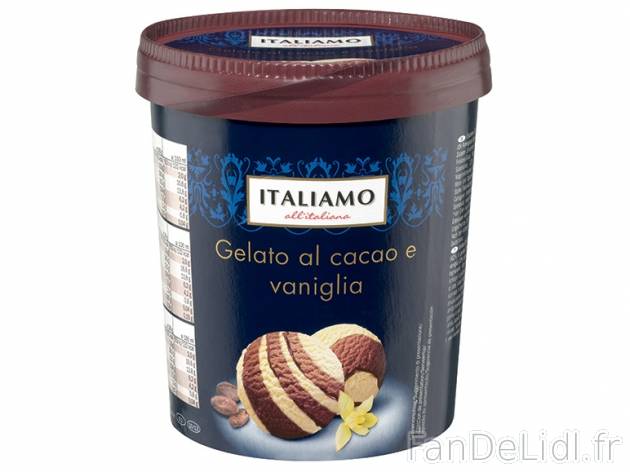 Crème glacée à l&#039;italienne , prezzo 1,00 &#8364; per 445 g au choix, ...