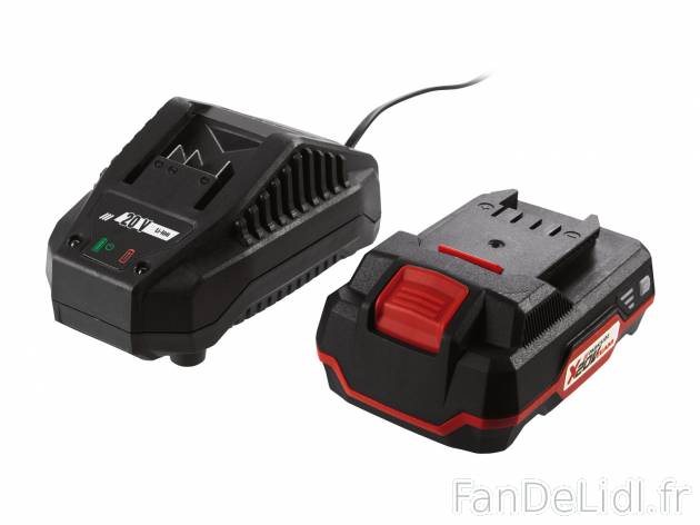 Chargeur et batterie compatibles série Parkside x 20 V Team , le prix 34.99 € ...