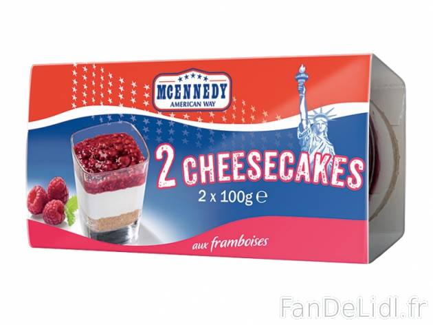 2 cheesecakes , prezzo 1,00 &#8364; per 2 x 100 g au choix, 1 kg = 9,95 € ...