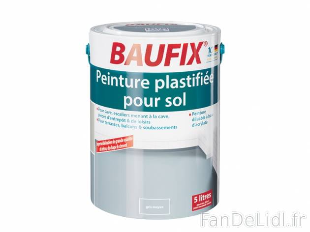 Peinture plastifiée pour sol Baufix, prezzo 17,00 € per Le pot de 5 L au choix, ...