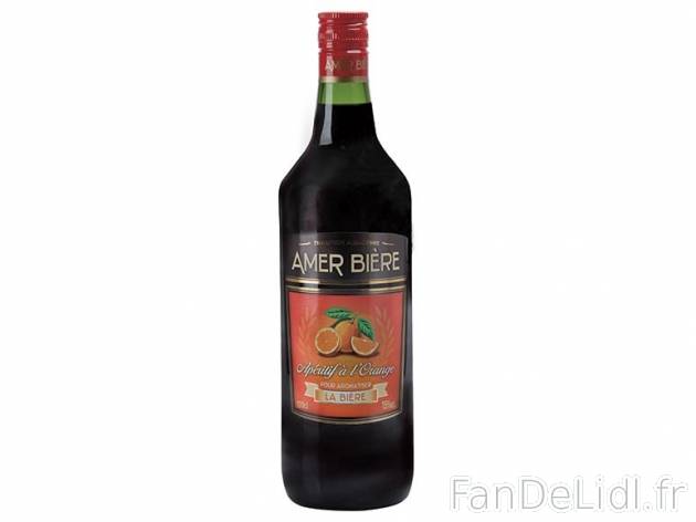 Amer bière , prezzo 4,00 € per La bouteille de 1 L 
-      15 % Vol.