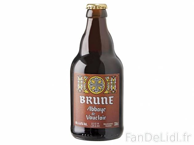 Bière Abbaye de Vauclair , prezzo 0,00 € per 33 cl, 1 L = 3,00 € EUR. 
- Ambrée ...