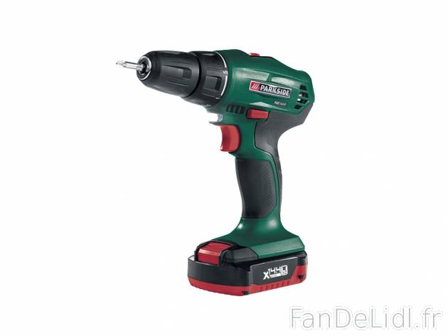 Perceuse-visseuse sans fil 14,4 V Parkside, prezzo 39,00 € per L&#039;unité ...