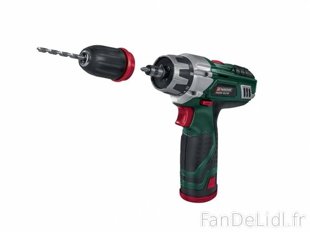 Perceuse-visseuse sans fil 10,8 V , prezzo 34,00 € per L&#039;unité 
- Cummutation ...