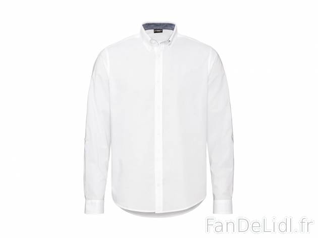 Chemise homme , le prix 8.99 €  
-  100 % coton
-  3 coloris au choix