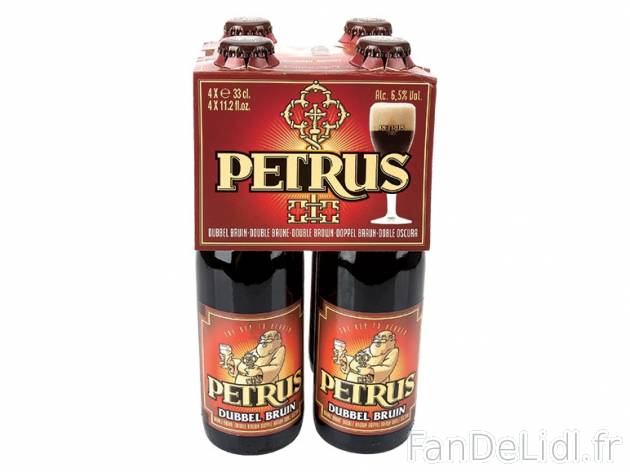 Bière Petrus , prezzo 4,00 &#8364; per 4 x 33 cl au choix, 1 L = 3,78 € EUR. ...