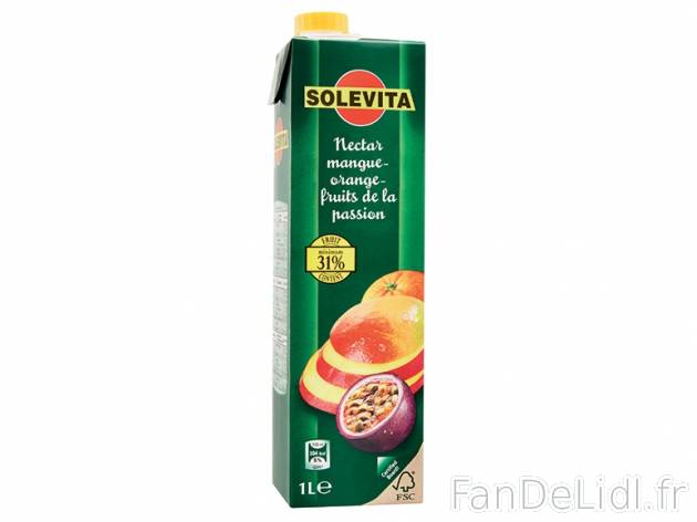 Nectar mangue-orange-fruits de la passion , prezzo 1,00 &#8364; per La brique de 1 L