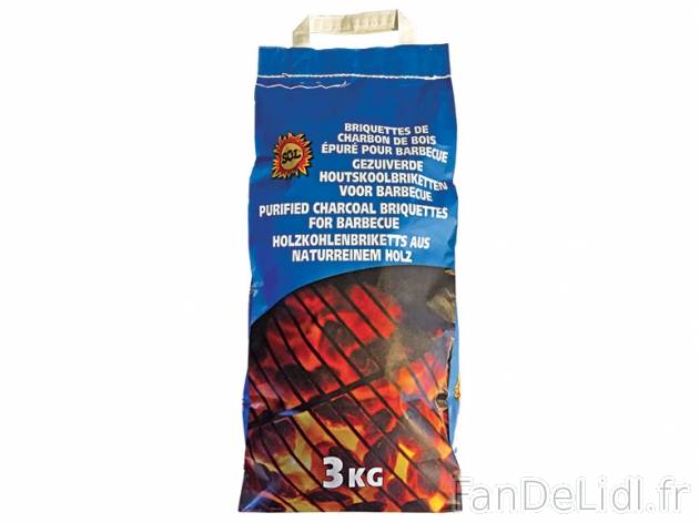 Briquettes de charbon de bois , prezzo 2,00 &#8364; per 3 kg, 1 kg = 1,00 € ...