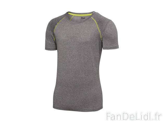 T-shirt technique homme , le prix 4.49 € 
- Ex. 100 % polyester (dont TOPCOOL®).
- ...