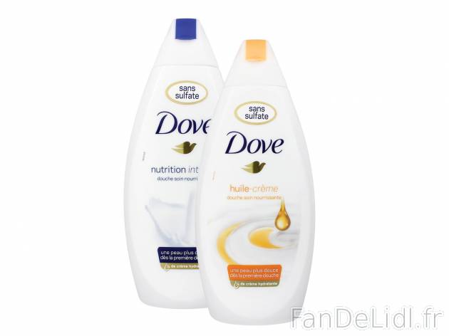 Dove crème de douche , le prix 1.77 € 
- Les 2 gels douche : 3,54 € (1 L = ...