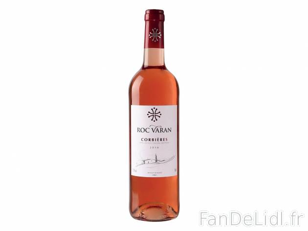 Corbière Rosé Roc Varan 2016 AOP1 , prezzo 2.69 &#8364; per 1,5 L 
- Temp&eacute;rature ...