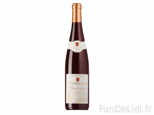 Pinot Noir Jean Cornelius 2016 AOC1 , prezzo 4.99 &#8364; per 75 cl 
- Temp&eacute;rature ...