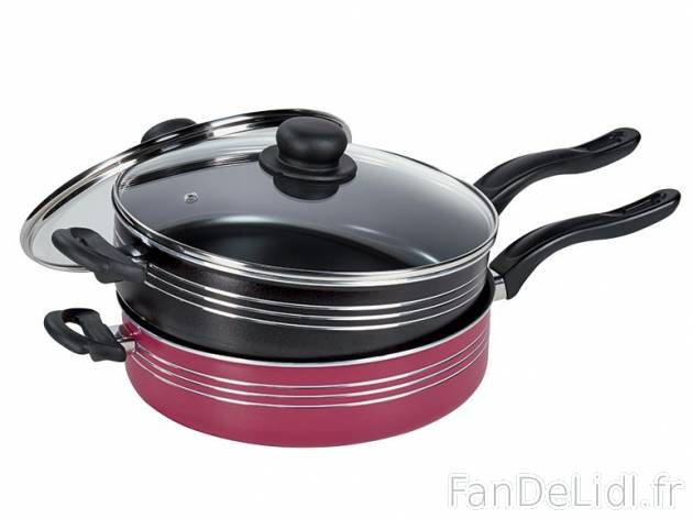 Sauteuse aluminium avec couvercle , prezzo 11,00 € per L&#039;unité au choix ...