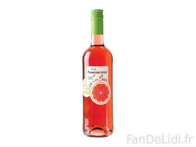 Di&apos;vin Mix Rosé Pamplemousse BIO Boisson Aromatisée à Base de Vin1 , ...