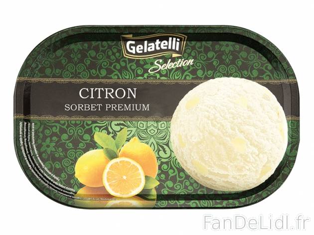 Sorbet aux fruits , prezzo 2,00 &#8364; per 665 g au choix, 1 kg = 3,14 € ...