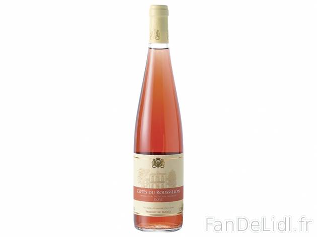 Côtes de Roussillon rosé AOP , prezzo 1,00 € per 75 cl, 1 L = 2,20 € EUR. ...