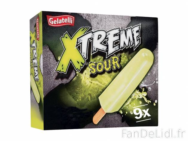 9 X-treme glaces , prezzo 2,00 &#8364; per 9 x 54 g, 1 kg = 4,71 € EUR. 
- ...