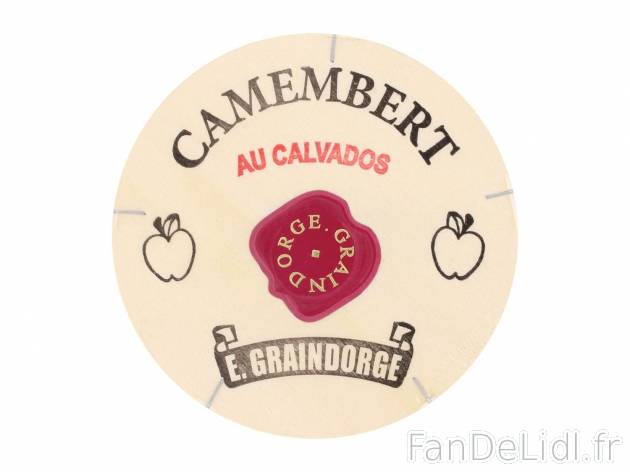 Camembert au Calvados1 , prezzo 2.69 € per 250 g 
- 23 % de Mat. Gr. sur produit ...