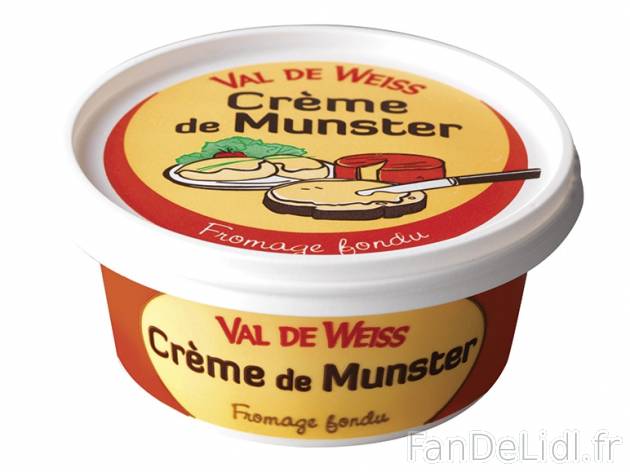 Crème de Munster , prezzo 1,00 € per 150 g, 1 kg = 9,93 € EUR. 
- 27 % de ...