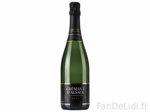 Crémant d&#039;Alsace brut AOP , prezzo 4,00 € per 75 cl, 1 L = 5,72 € ...