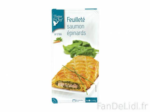 Feuilleté saumon-épinards1 , prezzo 3.99 € per 500 g 
    