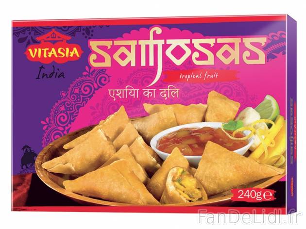 Samosas , prezzo 3,00 € per 240 g au choix, 1 kg = 14,54 € EUR. 
- Au choix ...