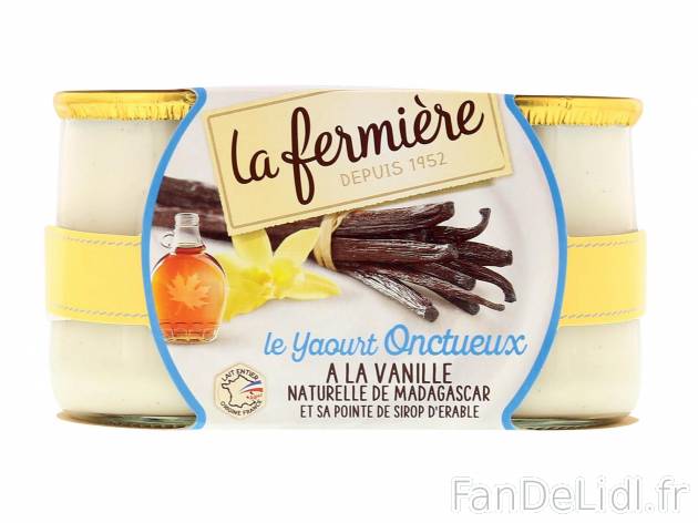 2 yaourts brassés vanille au sirop d’érable1 , prezzo 1.95 € per 2 x 150 g ...