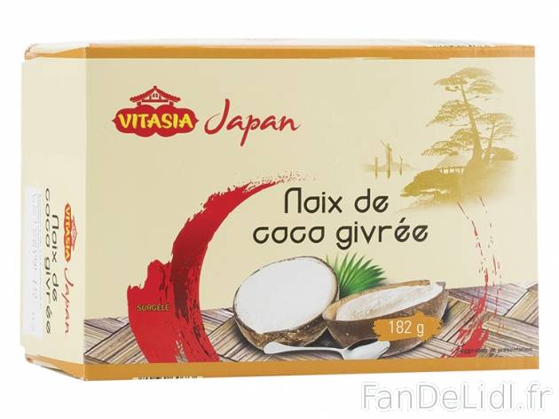 Noix de coco givrée , prezzo 2,00 € per 182 g, 1 kg = 13,68 € EUR.