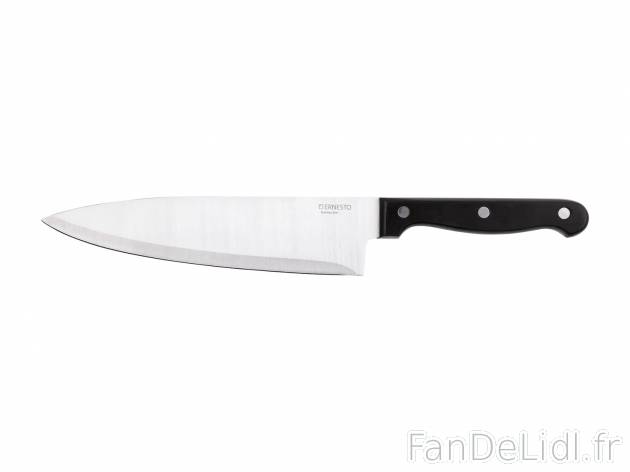 Couteau de cuisine , le prix 1.99 € 
- Au choix : couteaux à pain, longueur ...