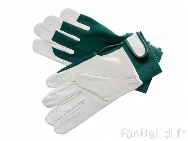 Gants de jardin en cuir , prezzo 4,99 € per La paire 
-      Du 6 au 11 selon modèle