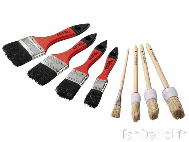 Set de pinceaux , prezzo 3,49 € per Le set au choix 
- 3 pinceaux ronds et 5 ...