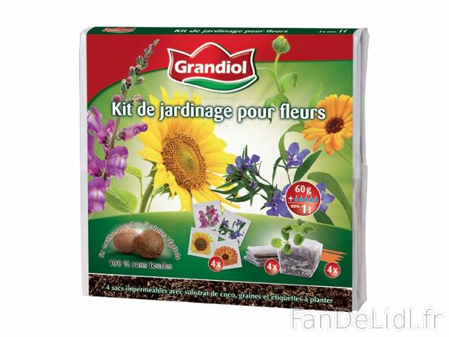 Kit de jardinage pour fleurs, herbes aromatiques ou légumes , prezzo 1,99 € per ...