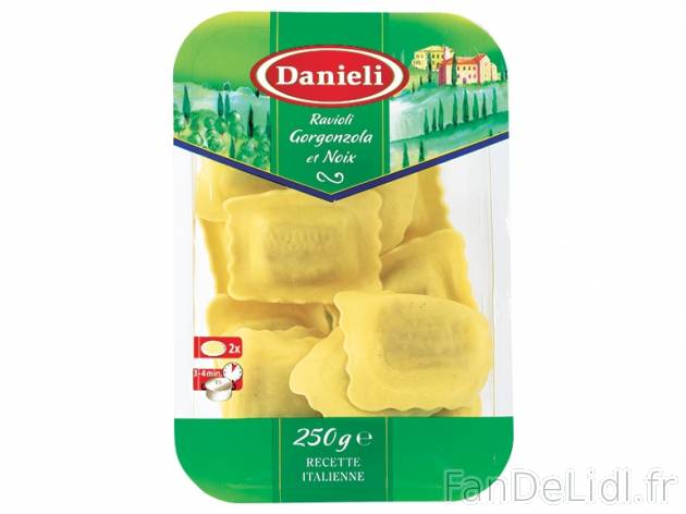 Raviolis , prezzo 1,00 € per 250 g au choix, 1 kg = 7,96 € EUR. 
- Au choix ...