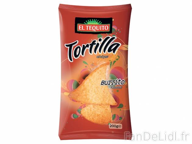 Chips tortilla , prezzo 0,00 € per 200 g au choix, 1 kg = 4,95 € EUR. 
- Au ...