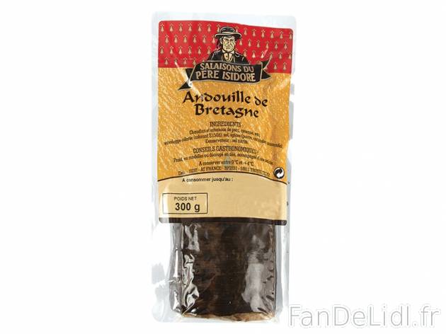 Andouille de Bretagne , prezzo 1,99 € per 300 g, 1 kg = 6,63 € EUR.