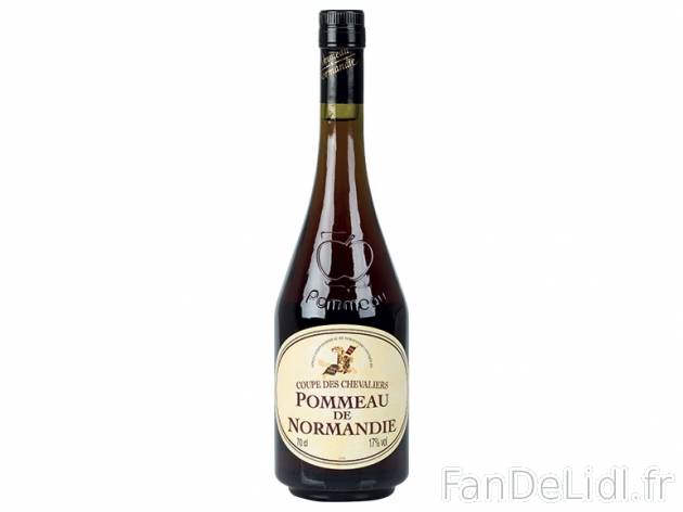 Pommeau de Normandie AOC , prezzo 6,99 € per 70 cl, 1 L = 9,99 € EUR. 
- Obtenu ...