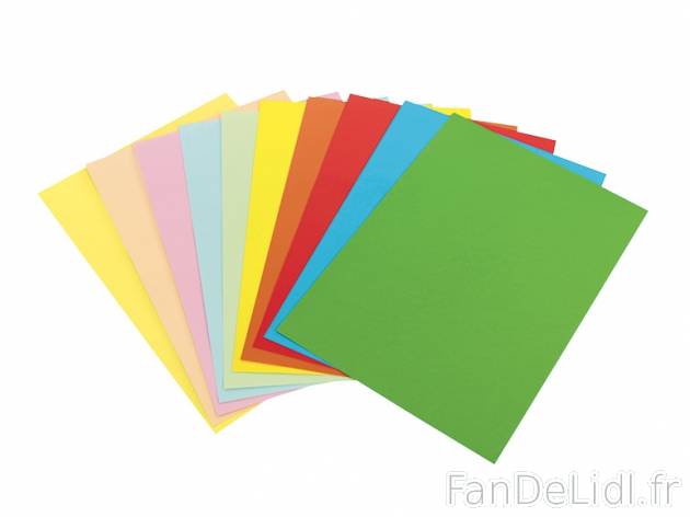 Set de papier de couleur A4 , prezzo 2,99 € per Le set 
- 10 couleurs différentes ...