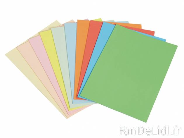 Set de papier de couleur A4 , prezzo 2,49 € per Le set 
- 10 couleurs différentes ...