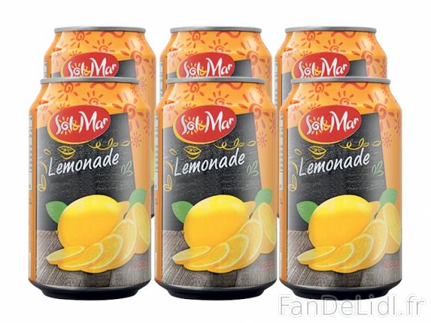 6 soda lemon , prezzo 1,79 &#8364; per 6 x 33 cl, 1 L = 0,90 € EUR. 
- Contient ...